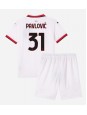 AC Milan Strahinja Pavlovic #31 Vieraspaita Lasten 2024-25 Lyhythihainen (+ shortsit)